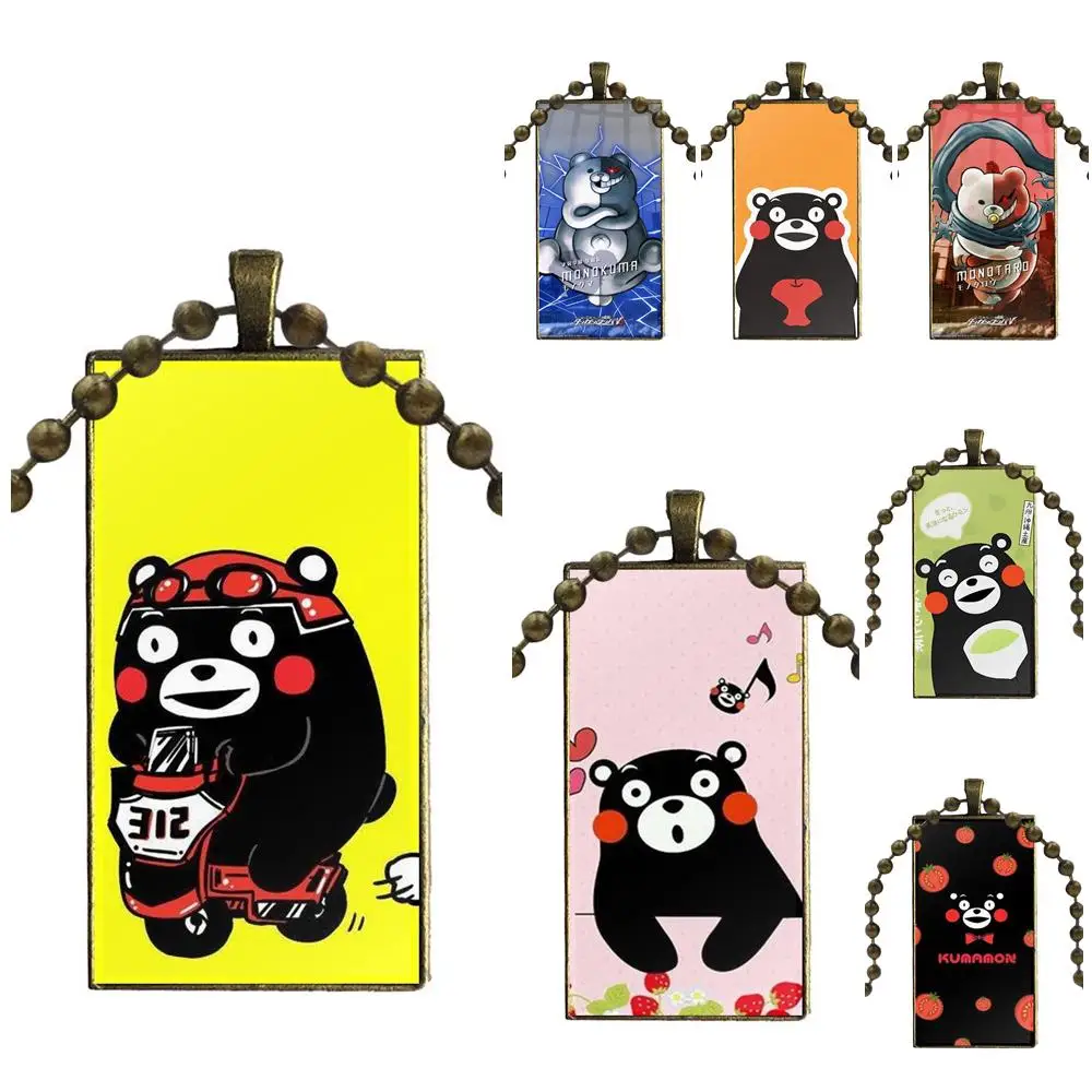 Для женщин и мужчин игра Kumamon Danganronpa Monokuma стеклянная подвеска с изображением