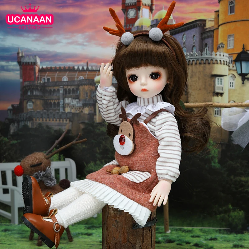 30 см BJD кукла 1/6 мини 18 соединений с одеждой набор парик полные костюмы Детские