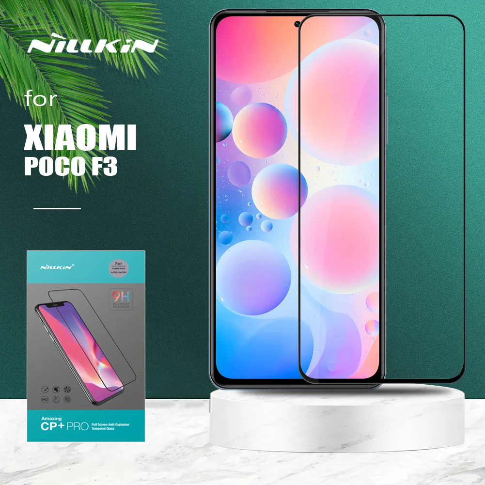

for Xiaomi Poco F3 Glass Nillkin CP+ Pro Ultra-Thin 2.5D Tempered Glass Screen Protector HD Protective Glass Film