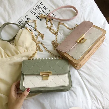 

Autumn and winter new French niche ladies bag Korean fashion shoulder diagonal bag Joker Pearl handbag
