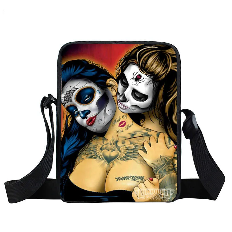 Готическая маленькая сумка мессенджер для девушек/дарбинг