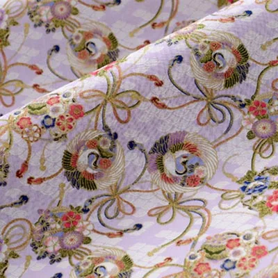 Хлопок бронзовая японский стиль Карп Сакура бабочка кран цветок ткани для DIY ремесло лоскутное домашний декор ручной работы сумка - Цвет: 25