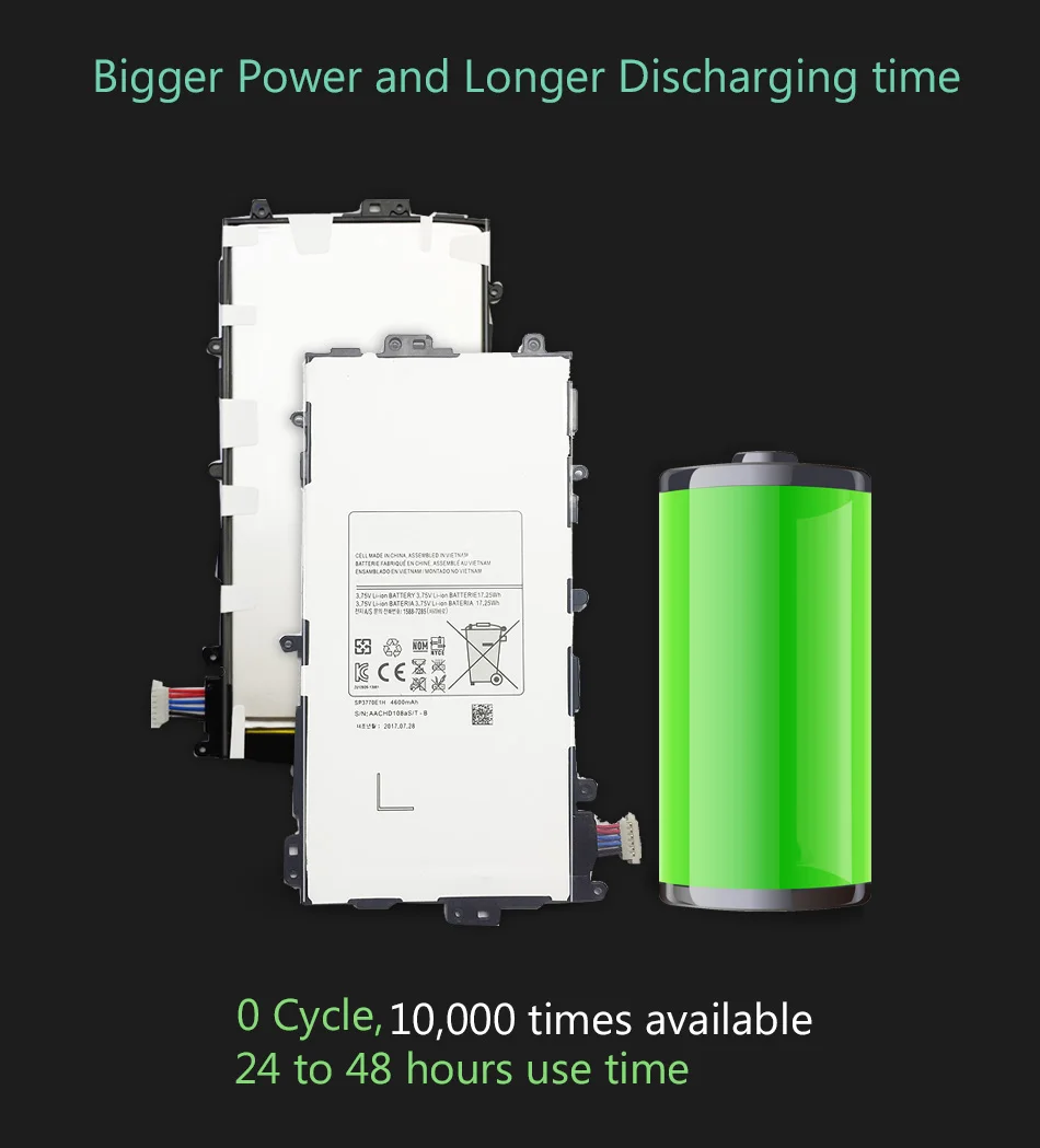 YKaiserin батарея SP3770E1H для samsung Galaxy Note 8,0 GT N5100 N5120 N5110 4600mAh Емкость замена батареи