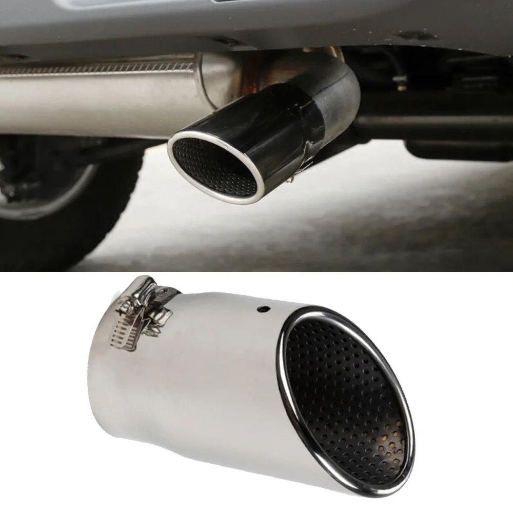 

1pc Stainless Steel Rear Exhaust Muffler Tip End Pipe For 2018 Jeep Wrangler JL