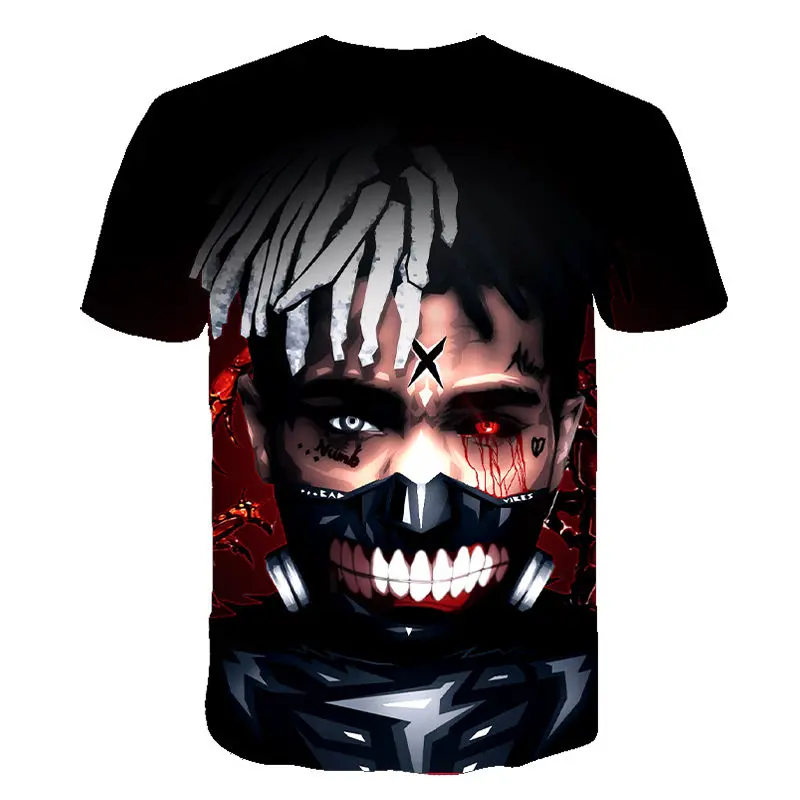 2020 New Xxxtentacion T Shirt Men/Women Fashion Streetwear Hip Hop Style Raper Xxxtentacion 3D Print Men's T-shirt Cool Tops Tee white t shirt