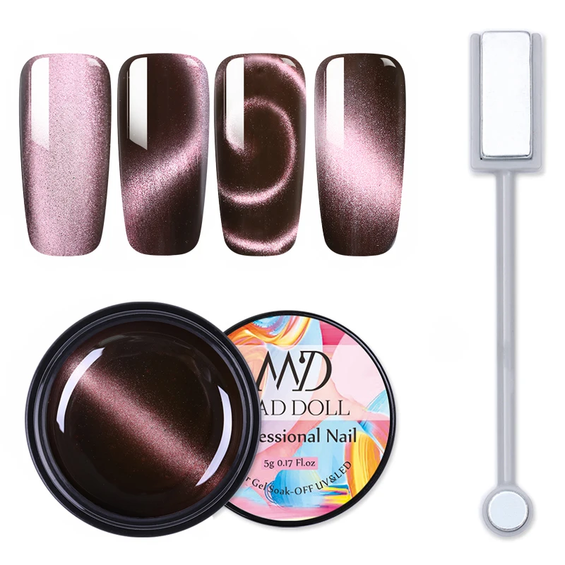 

MD DOLL 5ml 5D Cat Eye Magnetic Nail Gel Polish Starry Sky Soak Off UV Magnet Gel Nail Art Manicure Gel Varnish lacquer