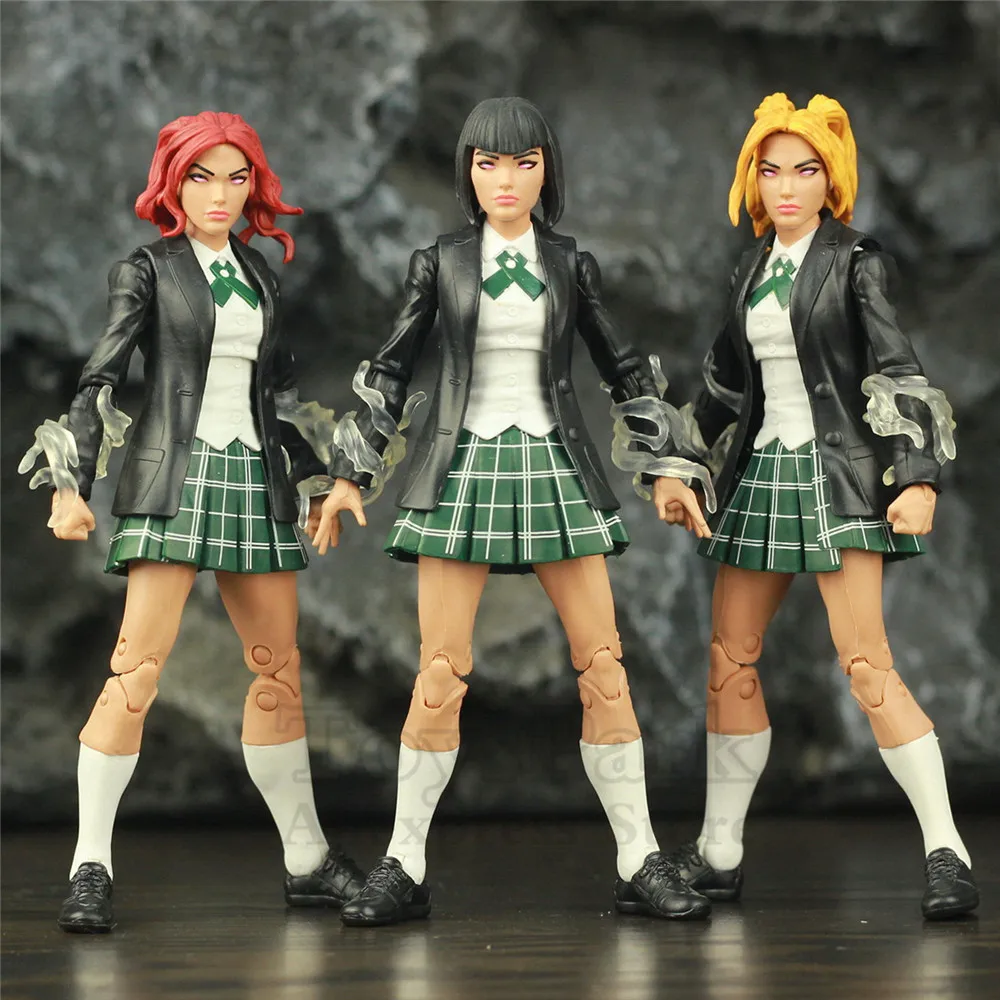 

Marvel Legends X-Men Stepford Cuckoos 6" Action Figure X Men Mutant Celeste Phoebe Mindee Exclusive Collectible Toys Doll Loose