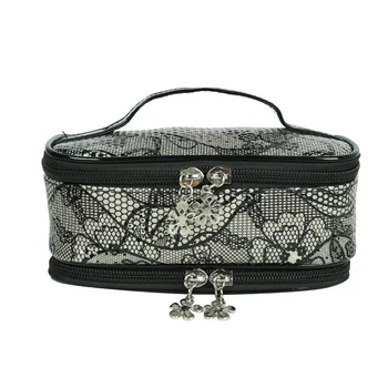 

30/5000 Personalized fashion makeup bag Rose texture leopard grain texture multi-functional makeup bag portable ladies makeup b