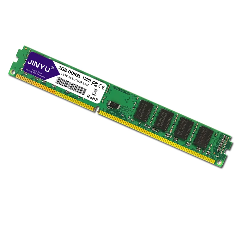 JINYU Ddr3 низкого напряжения 2G 1,35 V 240Pin Ram память для рабочего стола