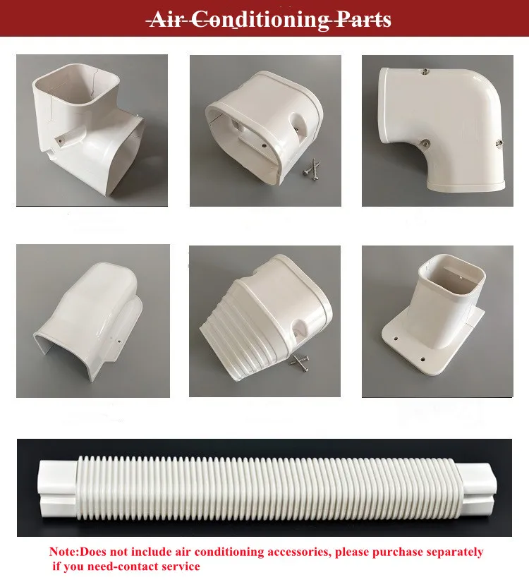 130*80MM Heavy Duty Channel Central Air-Conditioning Special Air-Conditioning Decorative Pipe/Groove Cover Pipe