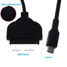 Câble adaptateur USB 3.1 Type C vers Sata pour disque dur HDD SSD, convertisseur pour ordinateur portable 2.5 pouces, livraison directe
