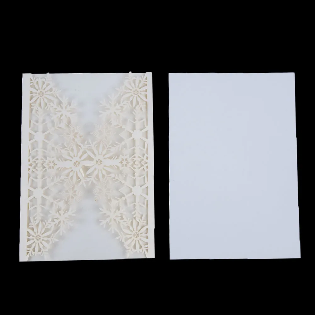  50pcs Paper Wedding Party Invitation Cards Delicate Hollow Romantic Props Party Invitations Supply - 4.00058E+12
