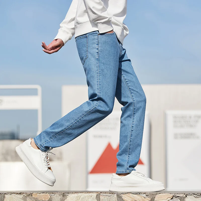 anestetik Çipura büyükelçi Semir Jeans Men Spring Slim Feet Man Denim Trousers Korean Style Trendy Stretch Pants Blue Trend Brand - Jeans - AliExpress anestetik Çipura büyükelçi Semir Jeans Men Spring Slim Feet Man Denim Trousers Korean Style Trendy Stretch Pants Blue Trend Brand - Jeans - AliExpress