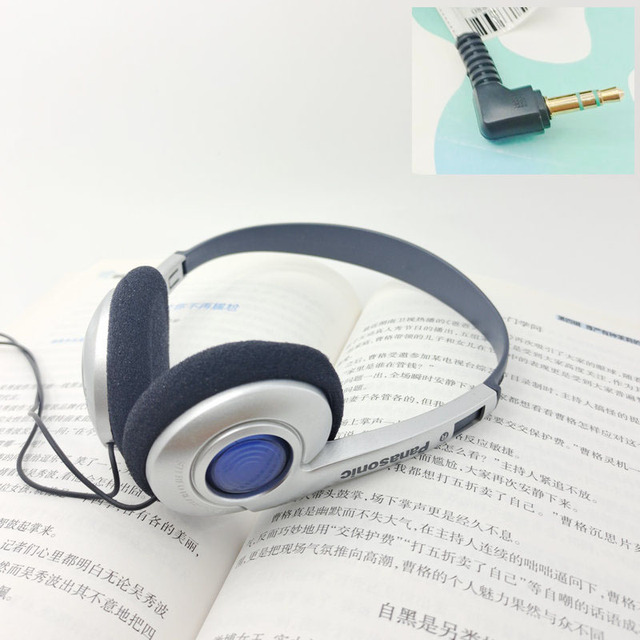 80's Stock Compact Retro Headset With Microphone Black  INS Fashion Style Headset  Black Silver