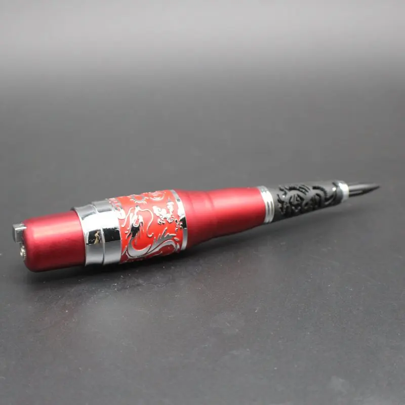 1 компл. Красный дракон Compete Tattoo Kit роторный Перманентный макияж бровей губ татуировки машина комплект с питанием иглы наконечник