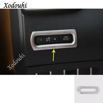 

For Nissan Qashqai 2019 2020 Car Stick Styling ABS Chrome Odometer Adjustment Switch Button Trim Frame