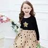 DXTON Winter Kids Dress For Girls Long Sleeve Toddler Vestidos Sequined Star Princess Girls Dress Cotton Children Dress Clothes ► Photo 2/6