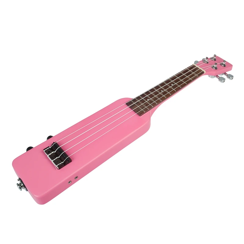 21 inch Electric Ukulele Ukulele Uke Kit with Gig Bag 3.5mm Audio Cable Silent Electric Ukulele Soprano Uke