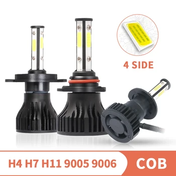 

4 Side Mini H11 LED Car Headlight H7 Led H4 9003 9005 HB3 H10 9006 HB4 Turbo Hi-Lo Beam Auto Lamp Kit for Car Light 2Pcs