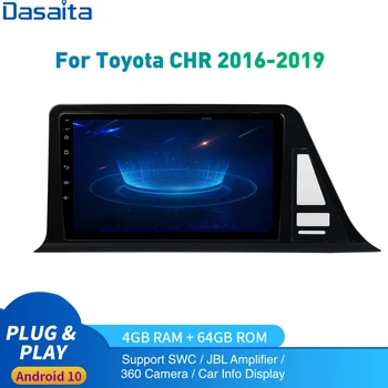 

Android 10.0 Car Radio GPS For Toyota C-HR Europe Version Multimedia 2014 to 20120 CHR 2Din DSP HD IPS 1028*720 Carplay 4Gb+64Gb