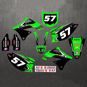 

Motorcycle stickers custom complete tool graphics background decal sticker quantity luster for the team KXF250 09-12 2009 2010