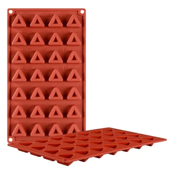

28 Triangle Mini Donuts Triangle chocolate mould Fudge cake mould Food Grade Silicone Mold