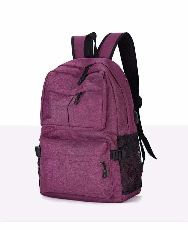 Cross Border Supply of Goods Korean-style Casual Backpack Computer Multi-functional USB Backpack Travel Backpack Schoolbag