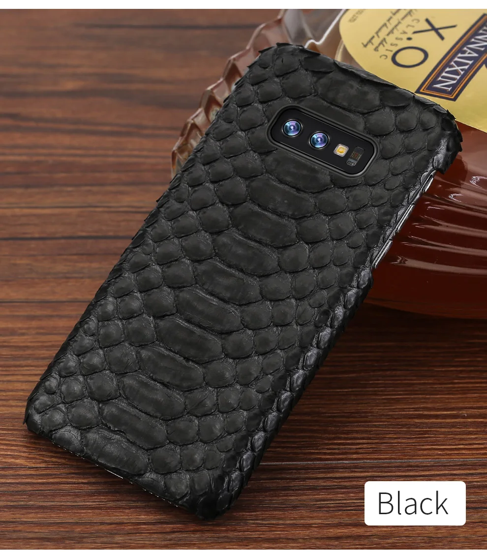 Чехол для телефона из натуральной кожи питона для samsung galaxy s10 S10 Plus S9 s7 s8 Plus, роскошный чехол из змеиной кожи для a50 A70 a8 Note 10