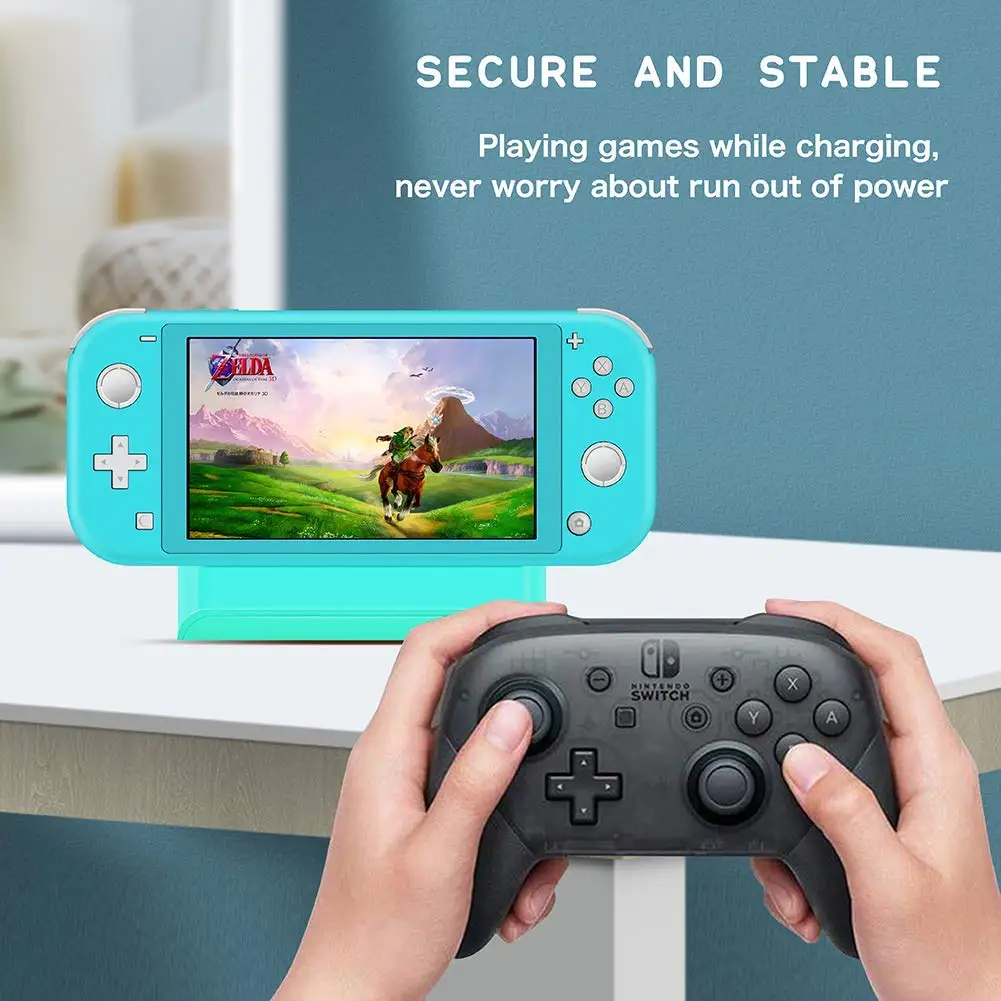 Зарядная док-станция Switch Lite с зарядной подставкой с портом usb type C может играть в игры во время зарядки для Mini mundoswitch