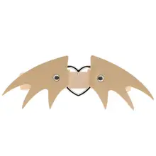 Женщины Хэллоуин готический сердце Крылья Ангела Подвязки Пояс искусственная кожа ноги бедра кольцо 40JF