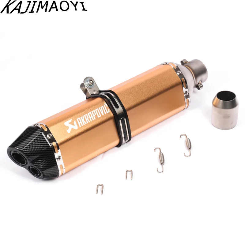 470 мм Длина Универсальный Мотоцикл выхлопная труба Escape Moto ATV Скутер KTM велосипед ямы для YAMAHA MT09 Z900 SV650 RC390 дБ убийца - Цвет: D