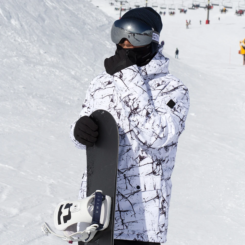 SMN Мужская лыжная куртка для сноуборда мужская зимняя куртка ветрозащитная 10 к Водонепроницаемая зимняя теплая уличная спортивная одежда