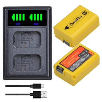

2x 2160mAh NP-FW50 NP FW50 Li-ion Battery + LED Charger For Sony A6000 A5000 NEX-3 NEX-7 NEX-5N NEX-F3 NEX-5C Alpha 7R II Camera