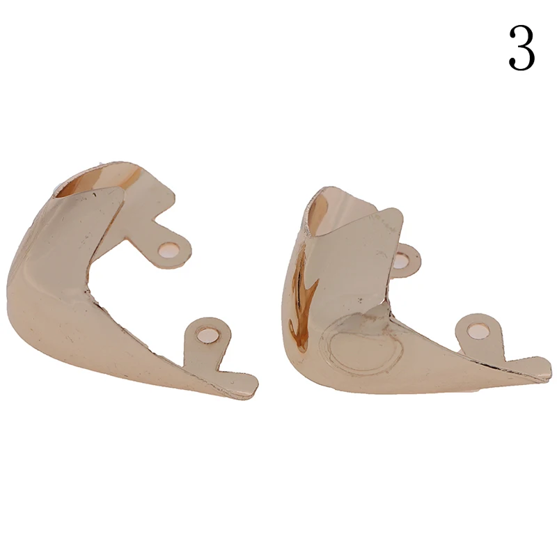 1Pair Head Metal Cover Repair Parts Shoes Toe High Heels Shoe Broken Toe Protection Metal Material Shoes Clips For Decorations