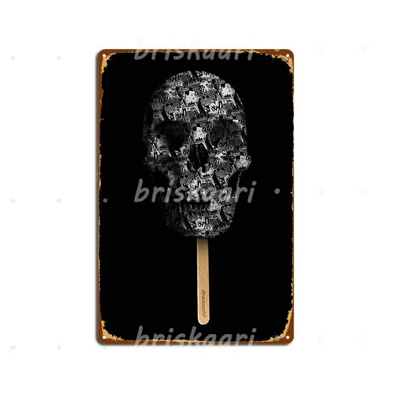 

Skull Pop Metal Signs Wall Designing Club Home Plaques Metal Posters