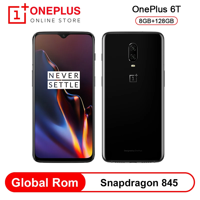 Оригинальный смартфон Oneplus 6 T 8GB 128GB Snapdragon 845 19 5: 9 на весь экран с функцией