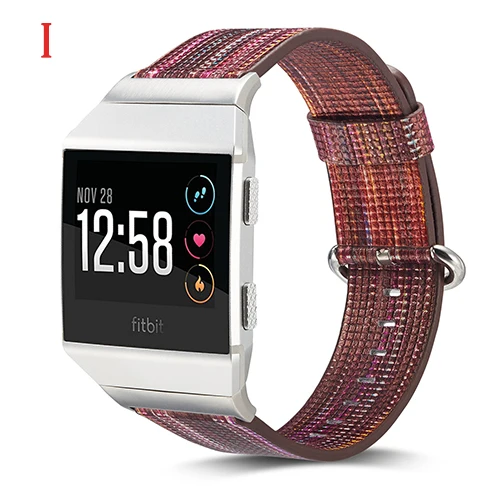 Кожаный ремешок для часов Ремешок Для Fitbit Ionic Смарт-часы ремешок цветной окрашенный ремешок спортивный сменный Браслет для Fitbit Ionic - Цвет ремешка: I