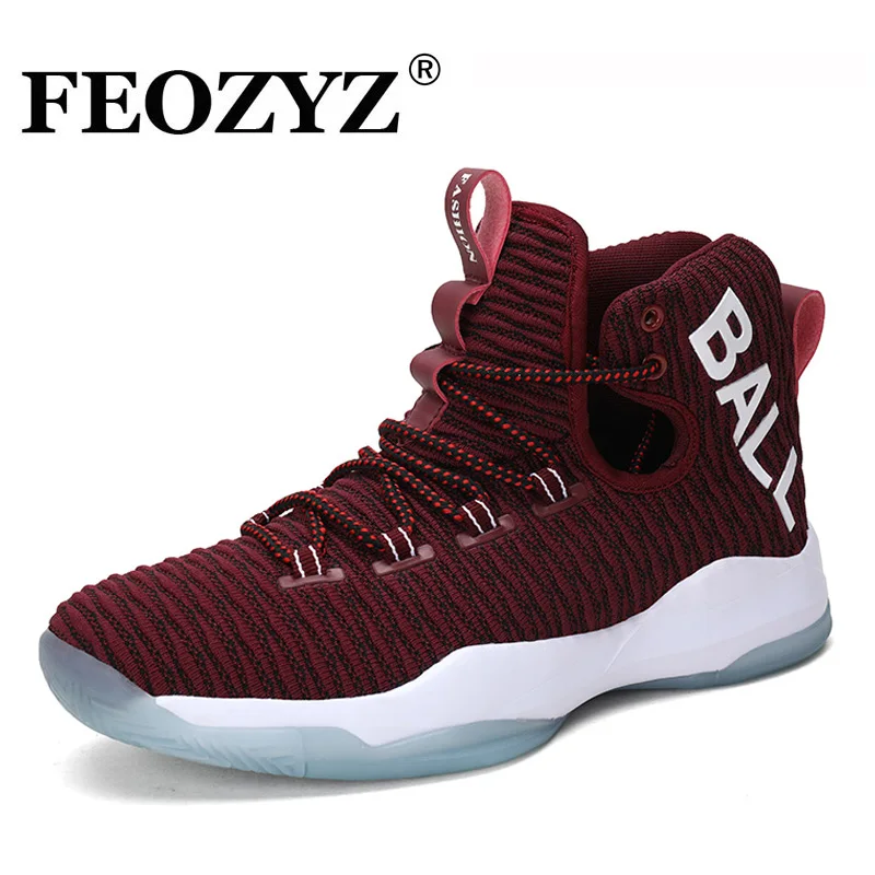 Кроссовки FEOZYZ мужские Sepatu легкая обувь с вязаным верхом спортивные кеды