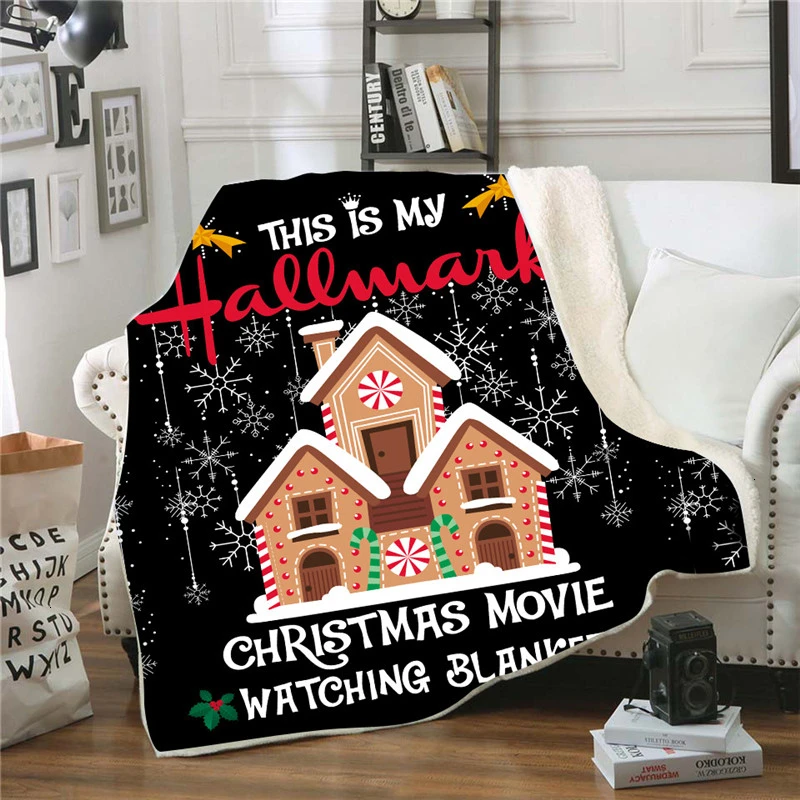 Christmas Creative Pattern Fleece Winter Warm Blanket Coral Fleece Fabric Soft Comfortable Couch Blanket Convenient Sofa Bedroom - Цвет: Model 7