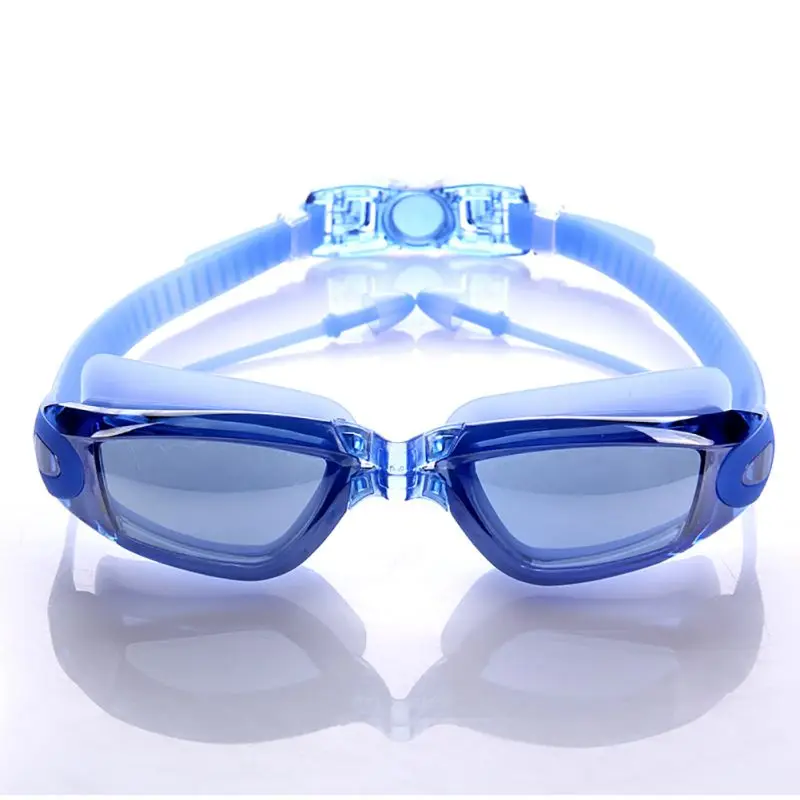 Water Sports Eyewear Professional Silicone Anti-fog UV Swimming Goggles Swimming Glasses with Earplug for Men Women