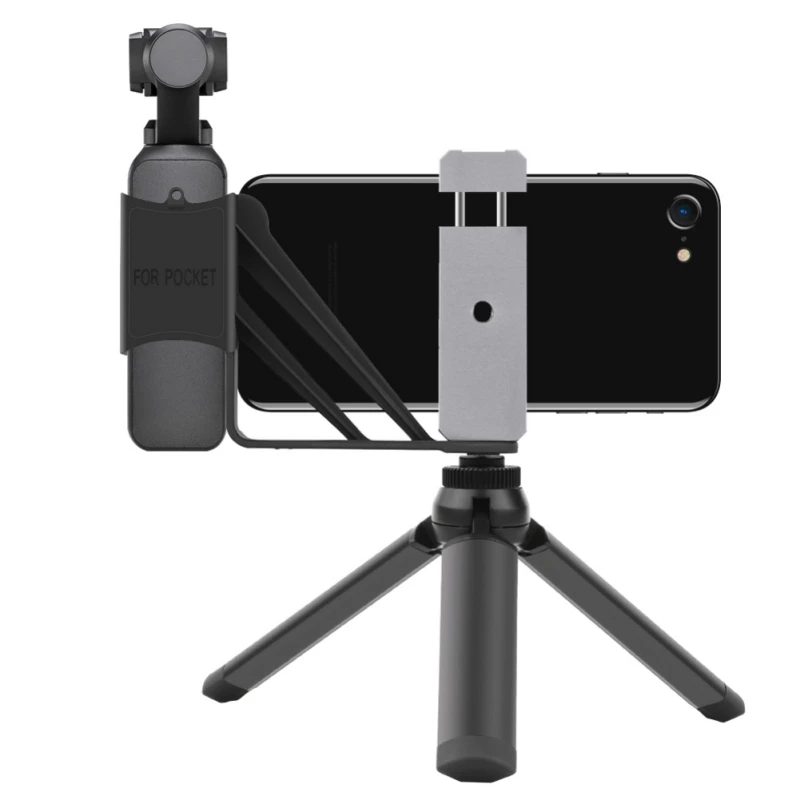 Sliver Для OSMOSafety Телефон Стенд Комплект мобильный телефон длинная подставка для DJI OSMO Карманный карданный камеры Телефон Штатив Держатель Аксессуары - Цвет: Sliver