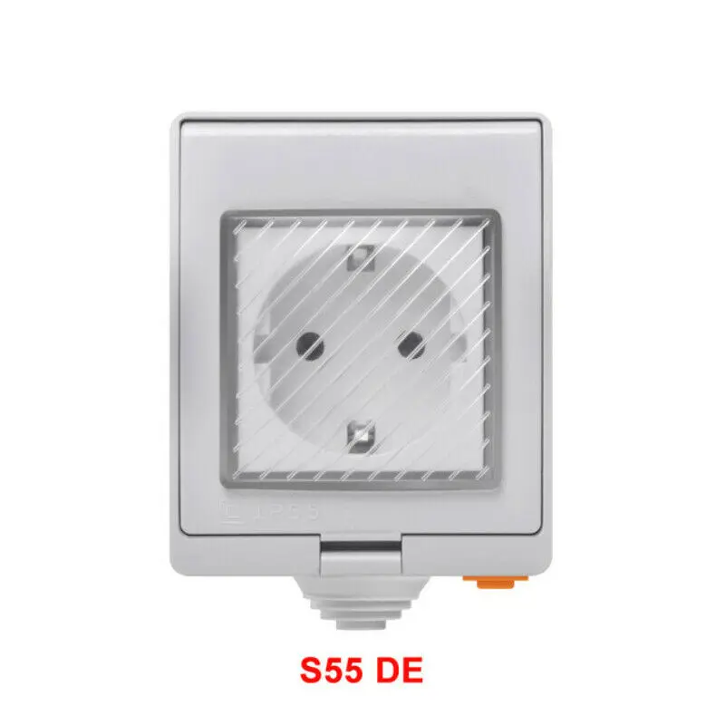 SONOFF S55 wifi умная водонепроницаемая розетка беспроводной приложение управление домашняя розетка ЕС Франция Стандартный AC100-240V