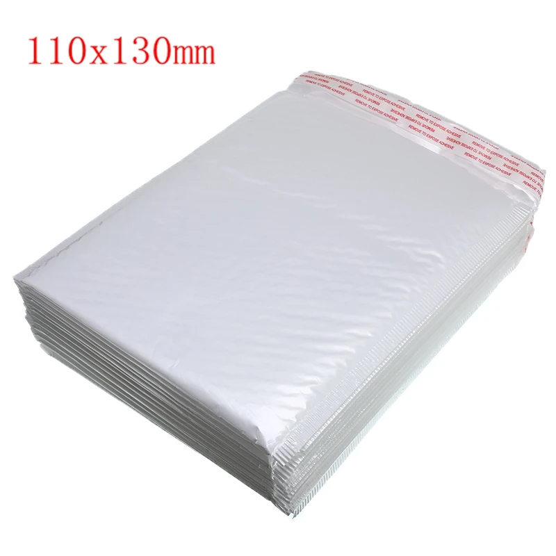 110x130mm 50 шт/партия белый пенопластовый почтовый конверт почтовый пакет с различными спецификациями почтовый конверт с подкладкой - Цвет: 110x130mm