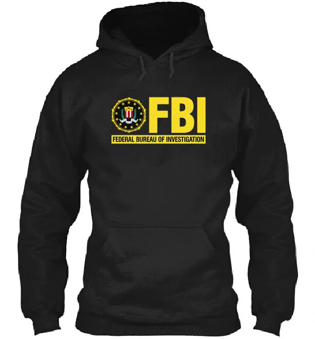 Толстовки ФБР управляют для мужчин t агент Секретная служба мужские топы полиция ЦРУ копы с буквенным принтом толстовки Толстовка на заказ зимнее пальто