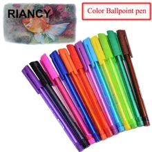 10/12 цвета, шариковая ручка stylo pennen boligrafos kugelschreiber canetas penna kalem ручки для письма caneta lapiceras 03652