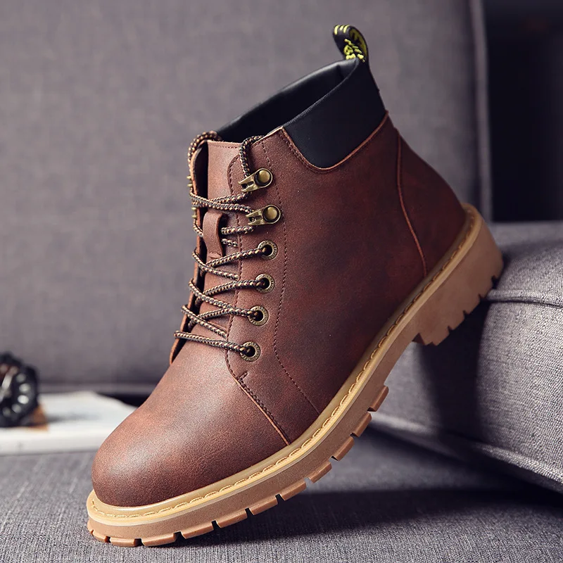 

Men Warm Winter Snow Boots casual shoes High Cut Sneakers