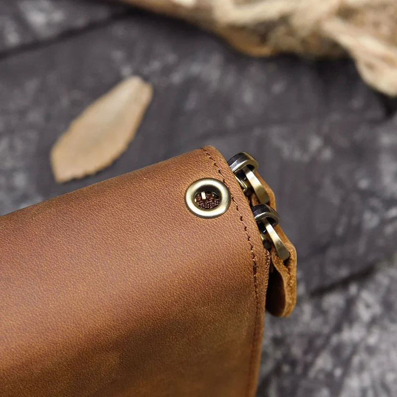 Men Card Holder Zip Around Cowhide Chain Clutch Purse Double Phone Coin Pocket Vintage Crazy Horse Genuine Leather Long Wallet 22 Hf6d38a96b5bc4e4792c03def6d4a17ban