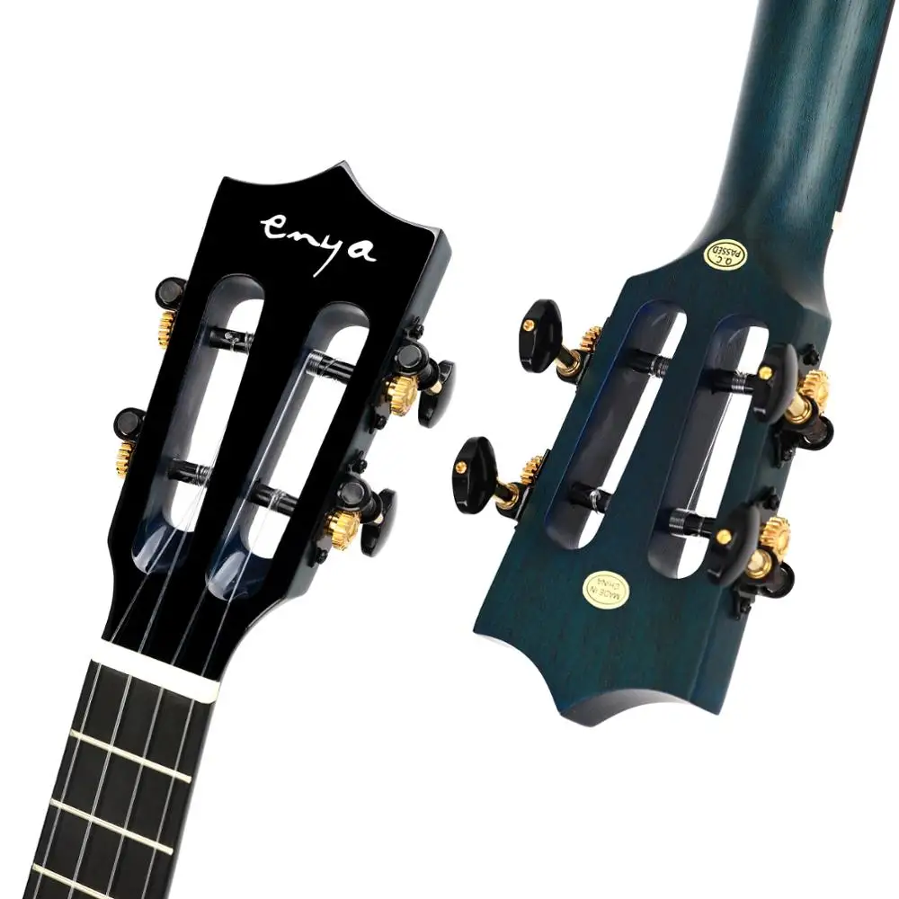 Enya MAD Ukulele Concert Tenor Electric 23 ”26” Гавайские гитары из твердого красного дерева