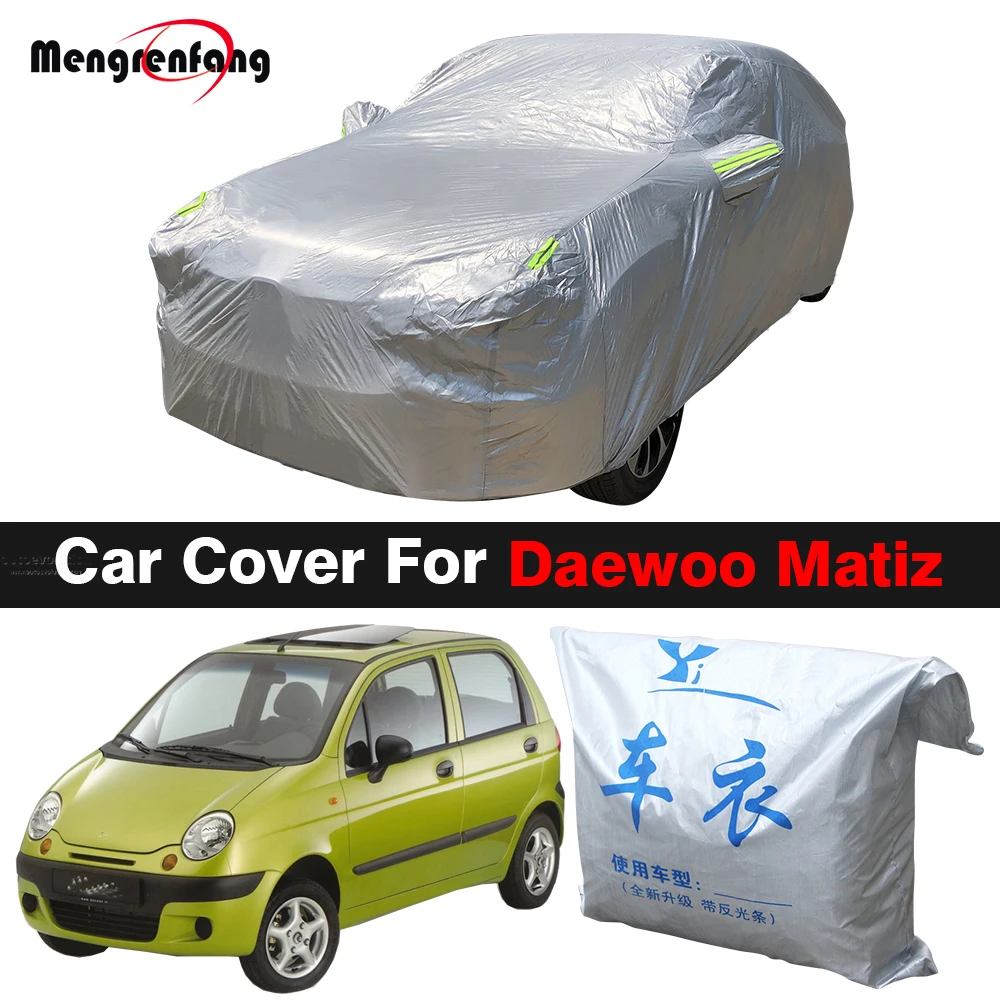 Car Cover For Daewoo Matiz Outdoor Sun Shade Anti-UV Snow Rain Resistant Auto Cover Dustproof best car covers