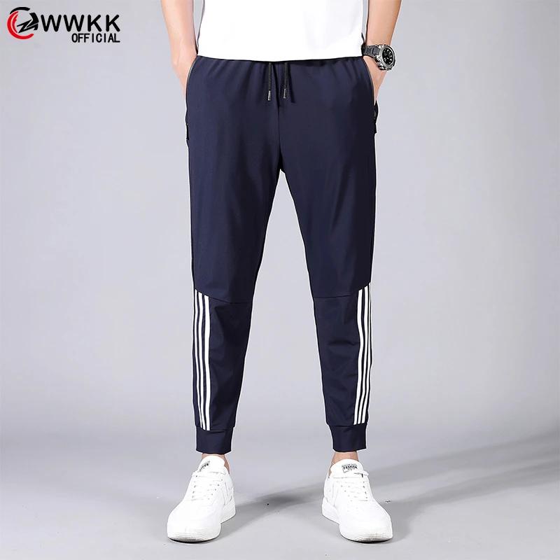 fitted striped pants